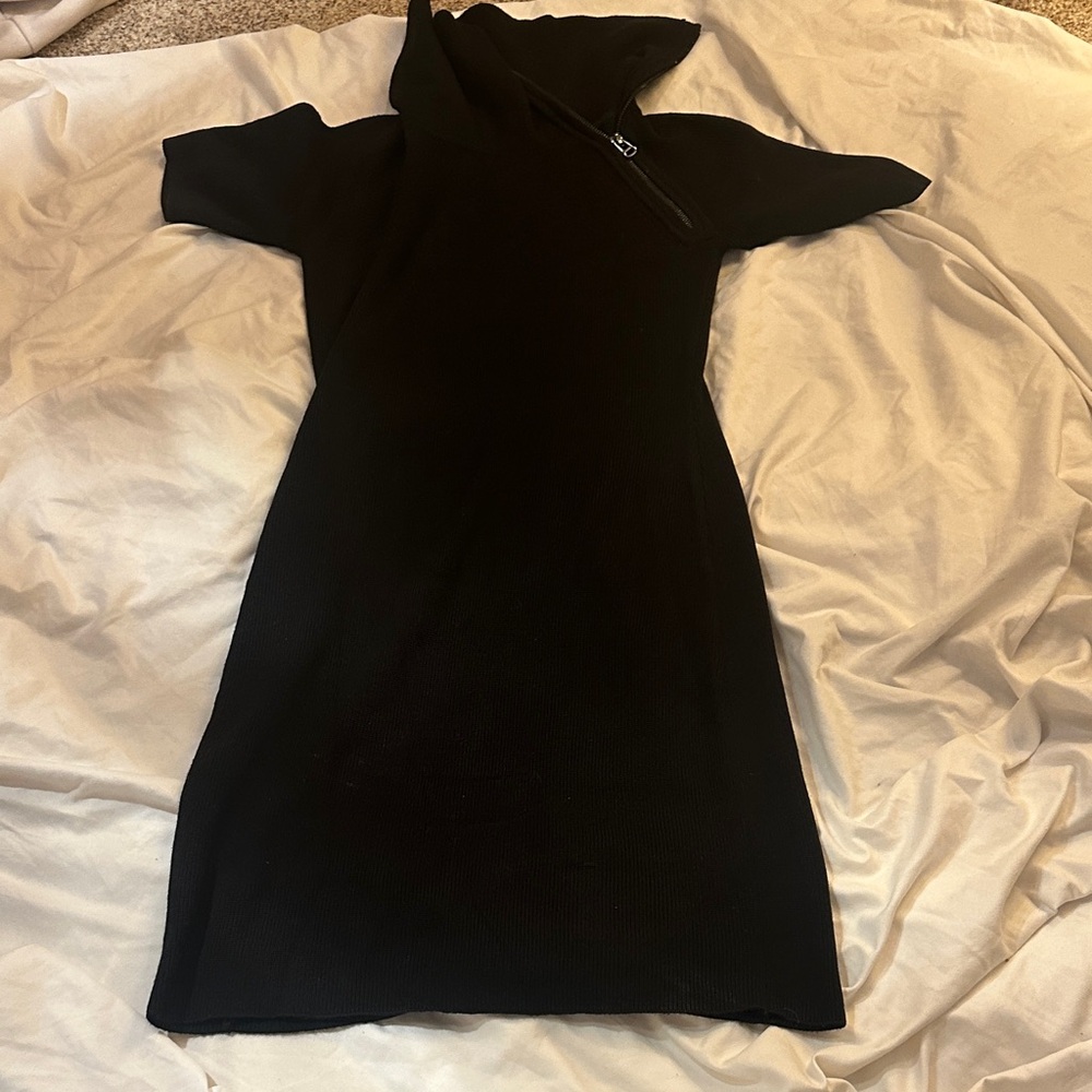 Calvin Klein Asymmetrical Black Dress